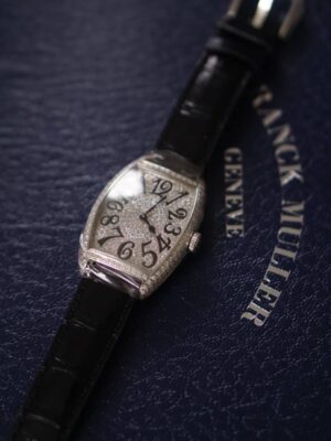 Franck muller curvex full diamond after setting