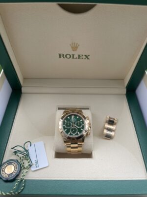 Like New Rolex Daytona Green Dial with Yellow Gold (Loki)