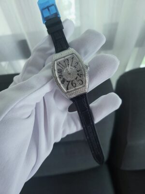 New Franck Muller V32 ขอบขาว Full Diamond After setting