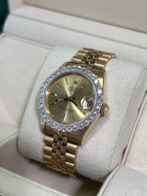 Used Rolex Datejust Boy Size  31 mm.18k Ref.68278