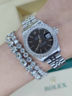 👑Used Rolex Datejust Ladysize26mm. series6 Black