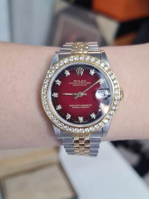 👑Used Rolex datejust boy size Red