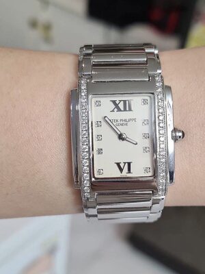 Used Patek 24 หน้าขาวหลักเพชร