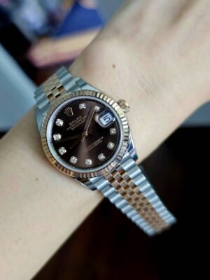 Use like new rolex date just31mm หน้าชอคหลักเพชร10เม็ด