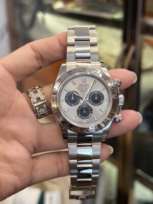 Used Like New Rolex Daytona full white gold grey panda