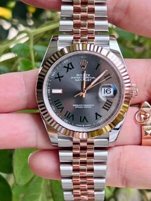 New Rolex Wimbledon 41 mm. Everose Gold