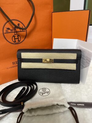 ❤️❤️New Hermes Kelly Togo Epsom Noir