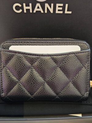 New Chanel Card Holder Zippy GHW