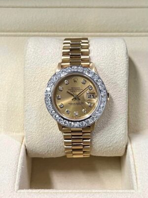 👑Used Rolex President La18K yellow gold Lady 26 mm. Ref :69178