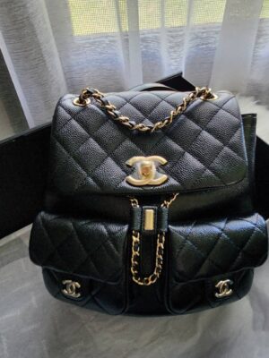 New Chanel Back Pack Cavair Medium