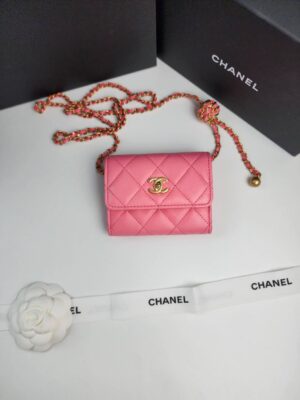 New Chanel Card Holders XL on adjustable chain holo32 fullset