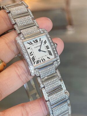 Cartier Tank Francaise Ladies 25 mm. หน้าไซส์กลาง