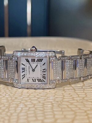 Cartier Tank Francaise Ladies 25 mm. หน้าไซส์กลาง