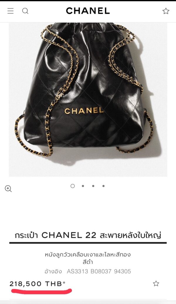 Chanel 22 backpack medium