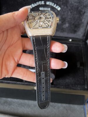 New Franck Muller v45 Auto Full Diamond Custom