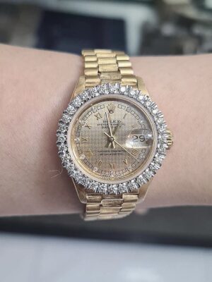 👑Used Rolex lady size กล่องใบปี 1985 เรือนทองทั้งเรือน 18k