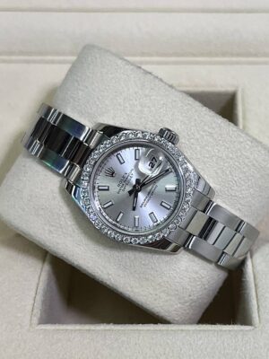 👑Used Rolex Datejust Lady size 26mm. Y2009 หน้าซิลเวอร์ เลขขีด