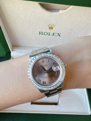 👑Used Rolex boy size 31 mm. Series 7 ใบไทย ปี2003 หน้าแชมเปญ หลักโรมัน