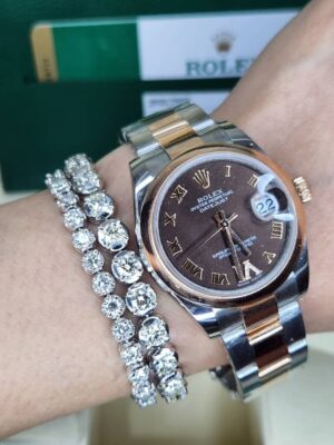 👑Used Rolex Datejust Boysize Ref.178241 ✅Fullset​ ปี2018 กล่องใบครบ ✅หน้าชอคเพชรIV