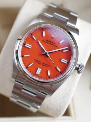 LIKE NEW Rolex OP 36 mm. Red Dial Ref.126000 ปี 2022