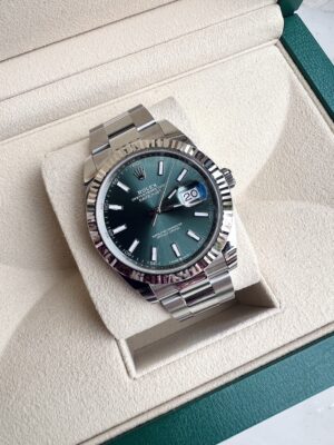 New Rolex Datejust 41 Mint Green 3/2023