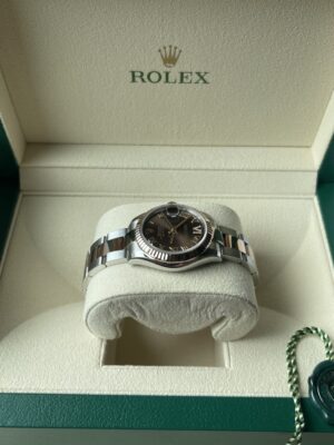 New Rolex Datejust 31 mm. Choc Dial Rose Gold