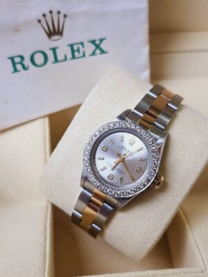 👑Used Rolex Nodate​ Ref.​66193 Ladysize25mm.​ ✅หน้าเทาเลขอารบิค