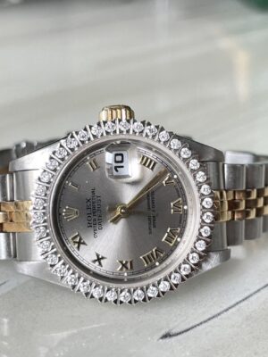 👑Used Rolex Datejust Lady 26 mm. ✅หน้าเทาโรมัน