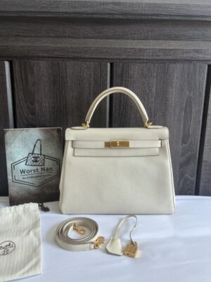 Used very good condition Hermes Kelly 28 craie togo ghw St.T