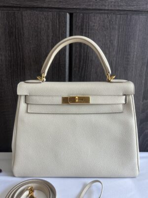 Used very good condition Hermes Kelly 28 craie togo ghw St.T