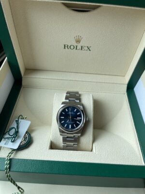 New Rolex Op 34 mm. Navy Blue 05/2023