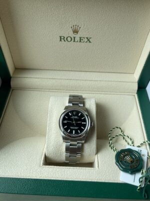 New Rolex Op 34 mm. Black 03/2023