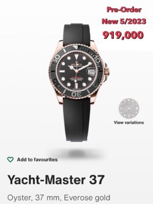 New Rolex Yacht-master 37 mm.