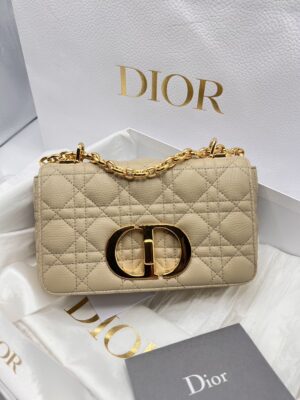 DIOR CARO Small Bag in Beige 2021