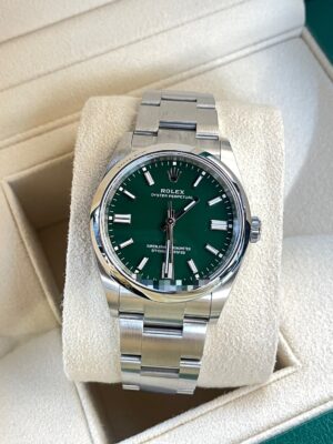 New Rolex OP 36 mm. green 07/2023