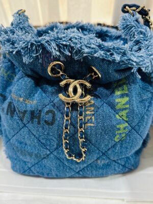 LIKE NEW CHANEL DENIM BUCKET