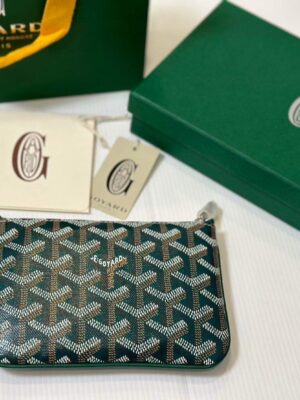 New goyard green pouch full set no rec