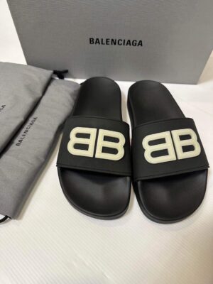 New Balenciaga Pool Slides ‘Black Glow’ 37 (24.5cm)