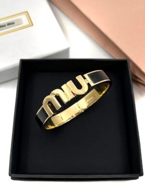 New Miu Miu Bracelet สีดำ size S