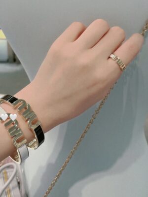 New Miu Miu Bracelet สีดำ size S