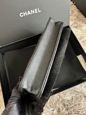 New Chanel woc fullset rec copy Thai 05/23 สีดำ โซ่เงิน