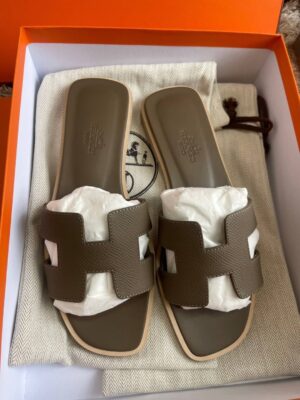 รองเท้า New Hermes Oran Sandals สี ETOUPE sz 36