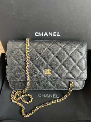 Used like new Chanel WOC metal plate ghw