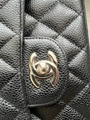 Like new chanel classic10 caviar shw holo28