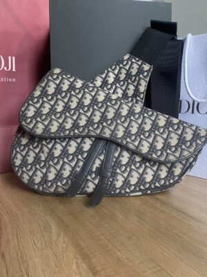 Used Dior Saddle Medium Belt Bag yr19