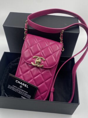 Used Chanel Phone Holder holo 28