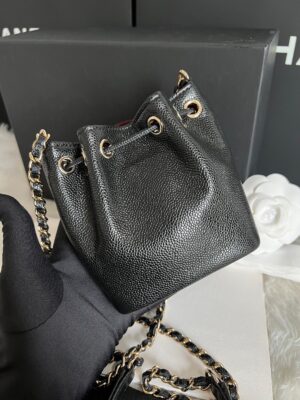 New Chanel Mini Bucket with chain 23 p chip Y23