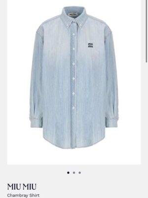 Like new Miu Miu Chambray Shirt sz.38