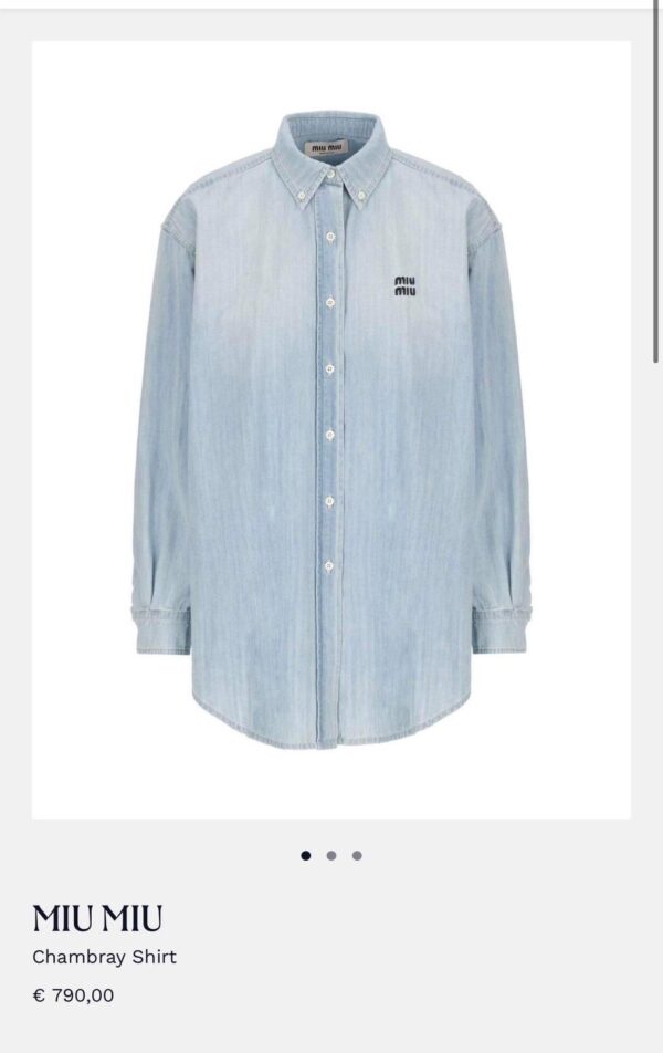 Miu Miu Chambray Shirt