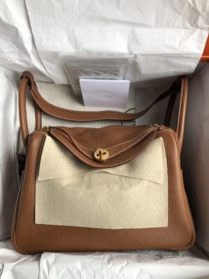 NEW : Hermes Lindy 30 Gold GHW Stamp U